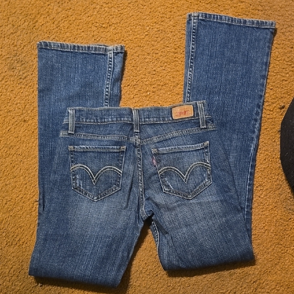 Levi's Blue Boot Cut Jeans with Classic Medium Wash